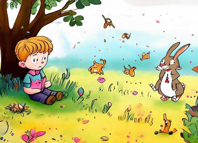 守株待兔故事儿童版图片 守株待兔故事图片大全