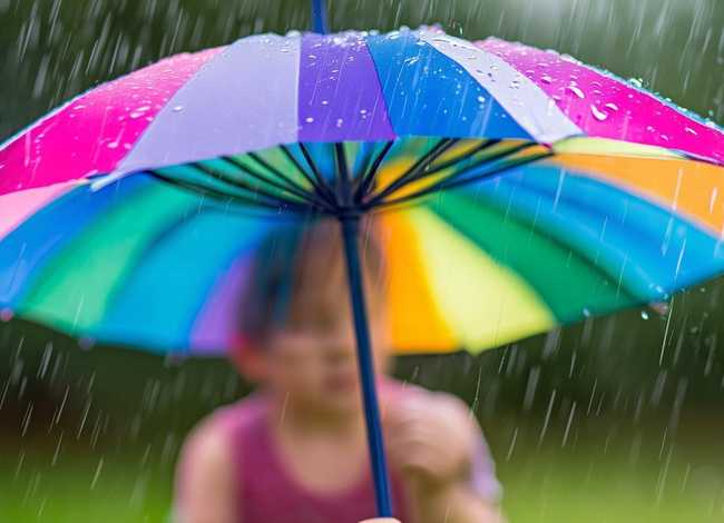 雨伞儿童折纸，儿童折纸大全简单易学雨伞