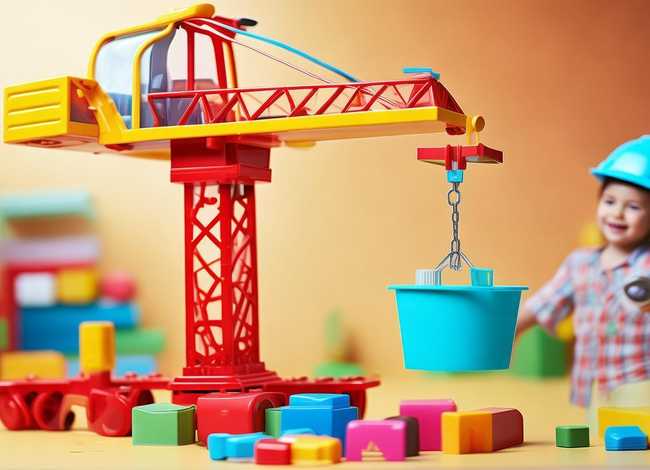 儿童吊车故事玩具，超好玩的儿童吊车玩具