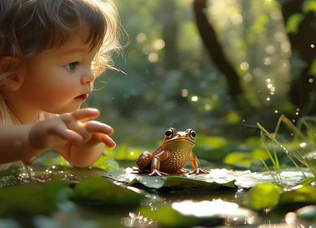 《青蛙王子》的儿童故事；儿童故事0至3岁青蛙王子的故事