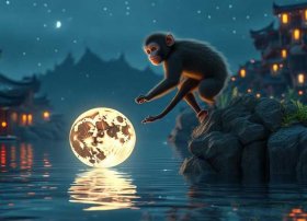 猴子捞月亮故事视频完整版；猴子捞月亮故事视频完整版播放