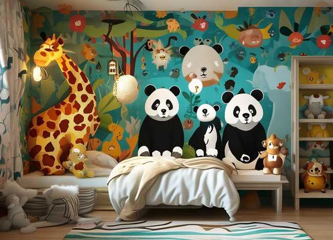 动物主题儿童房装修；动物主题客房