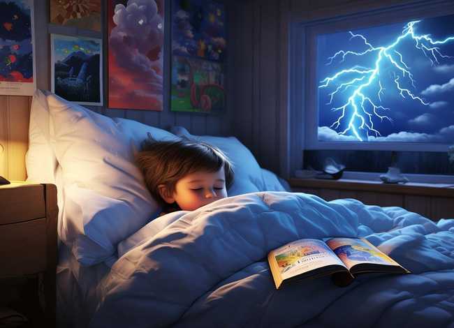 儿童打雷睡前故事、关于打雷的睡前小故事