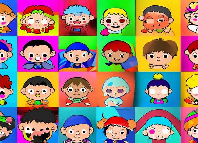 儿童人物小图标、儿童人物小图标素材