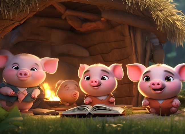 儿童英语故事三只小猪（少儿英语故事三只小猪）