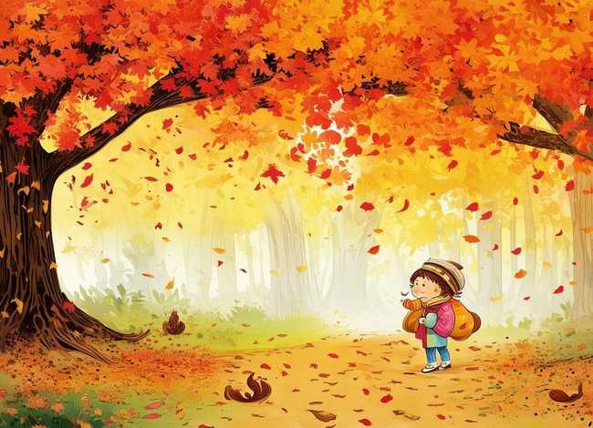 关于秋天落叶的儿童故事；关于秋天落叶的故事绘本