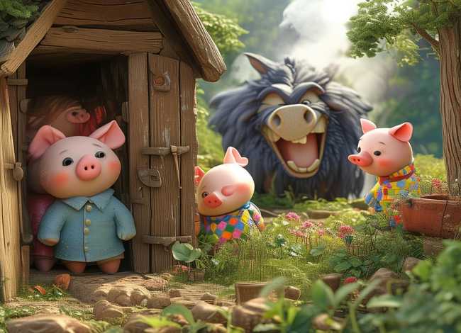 三只小猪绘本故事英语版 - 三只小猪绘本故事英语版图片 三只小猪绘本故事英语版 - 三只小猪绘本故事英语版图片