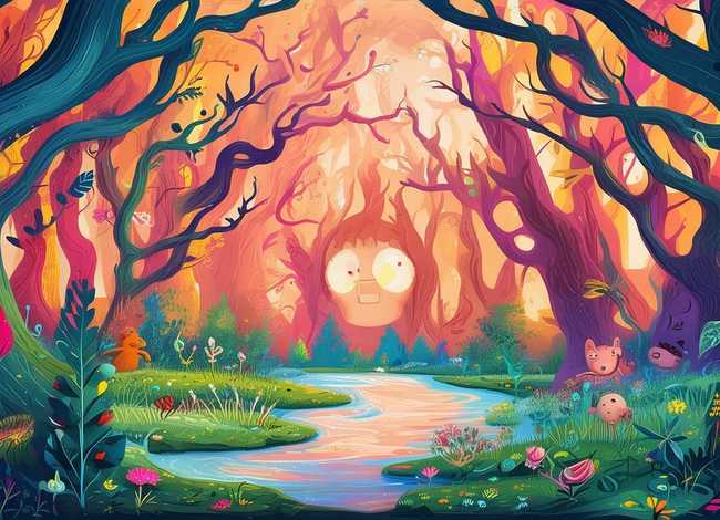 原创故事系列儿童插画，幼儿故事插画