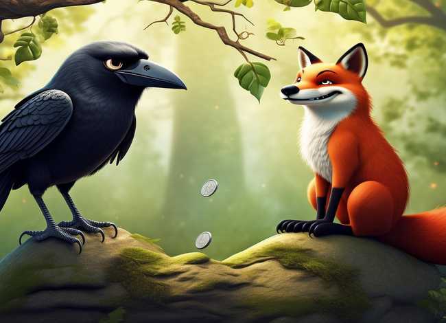 乌鸦和狐狸儿童故事 少儿故事乌鸦和狐狸