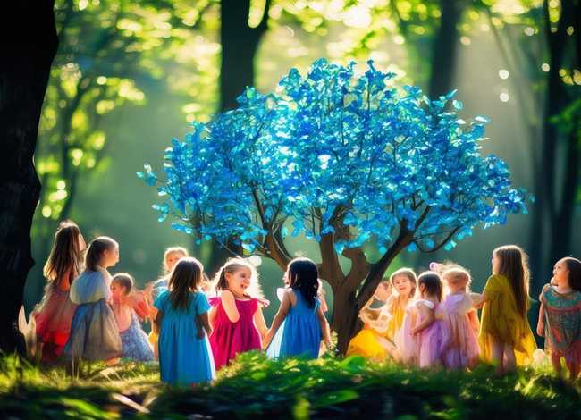 蓝色的树叶儿童故事 蓝色的树叶的主题属于幼儿生活故事主题的哪一类