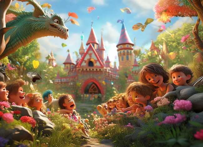 儿童故事图片；故事图片素材