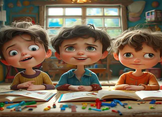 关于儿童故事三心二意的图片 - 关于三心二意的小故事