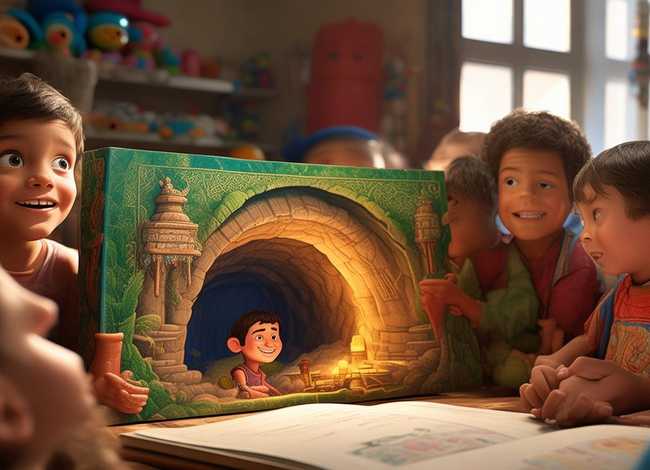 播放儿童故事阿里巴巴；幼儿故事阿里巴巴