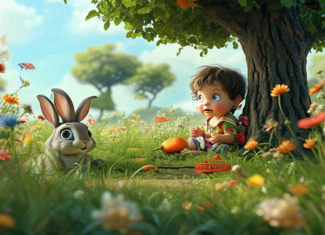 守株待兔故事视频儿童讲故事；少儿故事守株待兔视频