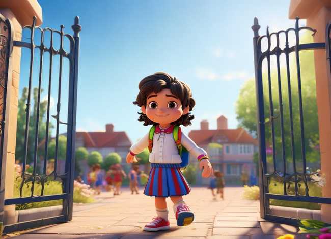 小朋友上学校的故事；小朋友上学校的故事视频