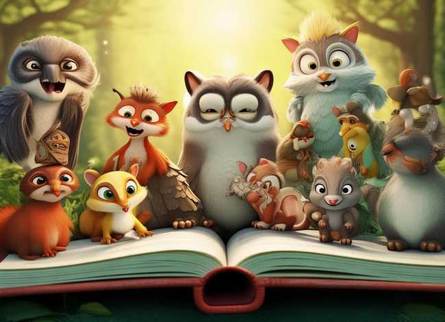 动物故事的画怎么画 - 动物的故事怎么画(二年级下册)图片