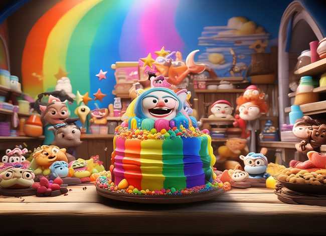 彩虹蛋糕故事绘本ppt 彩虹蛋糕故事绘本