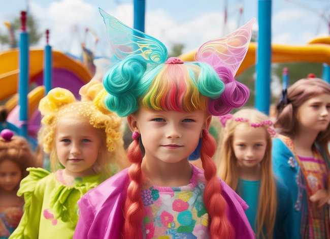 儿童故事表演头发造型 - 幼儿表演头发造型