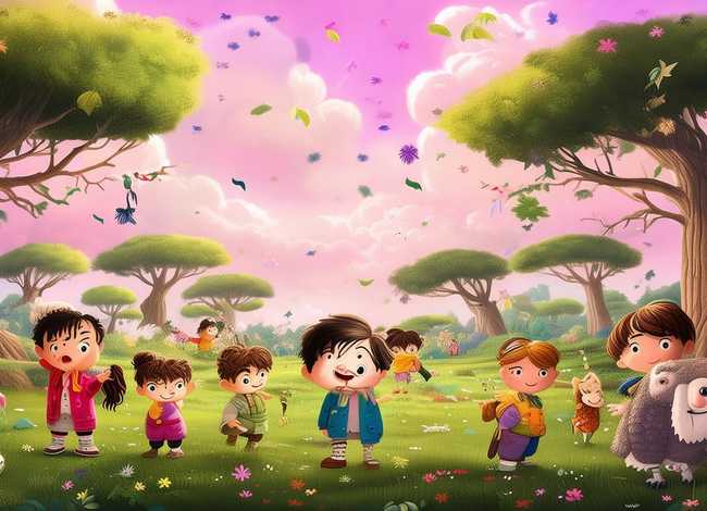 儿童故事森林大地 大森林的故事幼儿大班