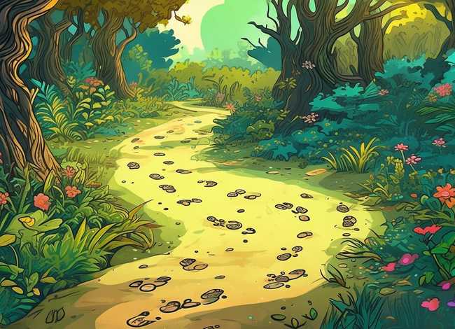 看脚印编故事 - 脚印的绘本故事