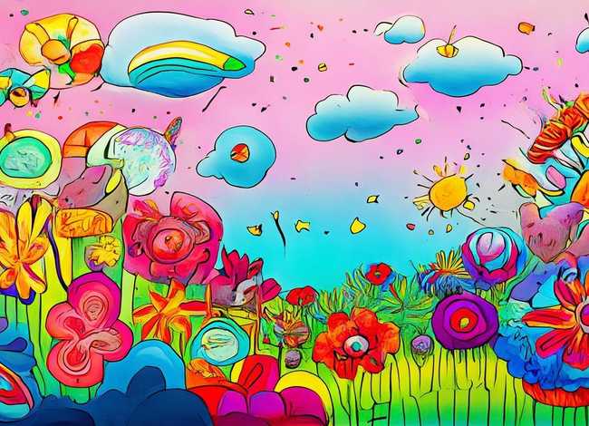 万花筒儿童画图片，万花筒儿童画图片大全