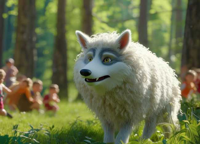 少儿版披着羊皮的狼故事视频；少儿版披着羊皮的狼故事视频大全