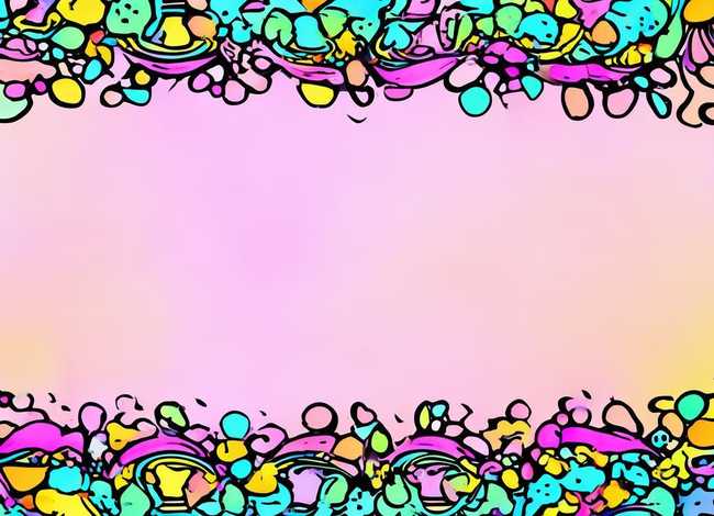 幼儿园画报边框简笔画 幼儿园手抄报边框简笔画可爱