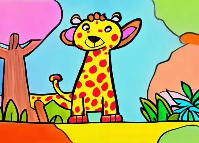 儿童动物画视频教程，儿童动物画简单可爱