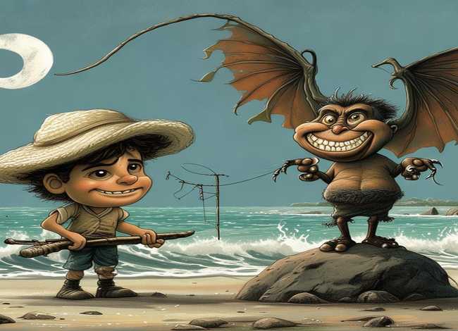 儿童故事渔夫和魔鬼（渔夫和魔鬼的故事 寓言故事）