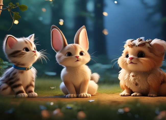 小狗小故事 - 小狗小故事讲个小猫小故事,讲个兔子,小故故事