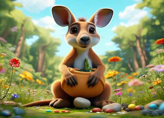 儿童故事小袋鼠的大口袋，袋鼠的口袋故事幼儿故事