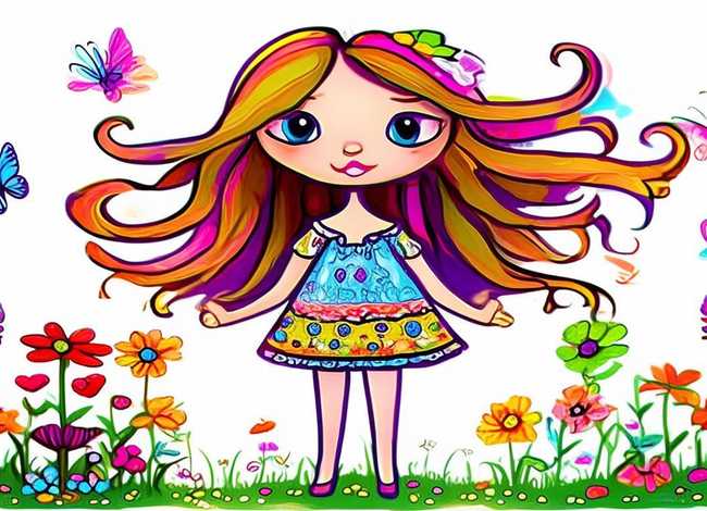 儿童漫画图片大全、儿童漫画图片大全 简笔画 少女