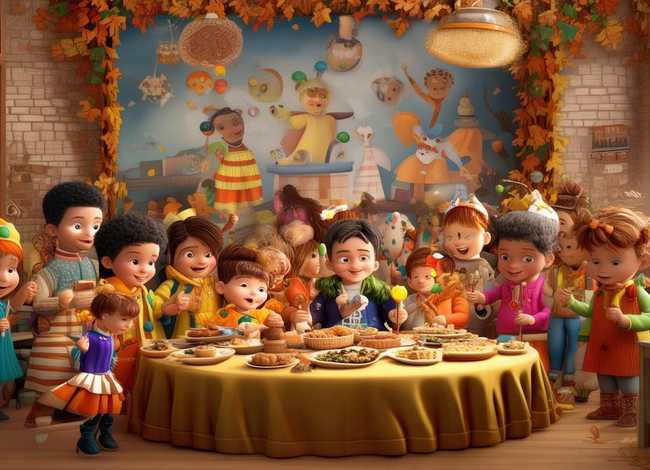 感恩节儿童话剧、感恩节童话剧幼儿园