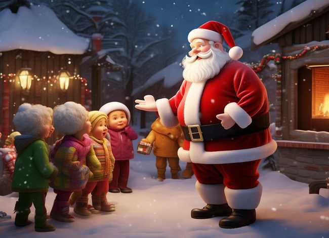 儿童故事圣诞老人 - 圣诞老人的故事幼儿园