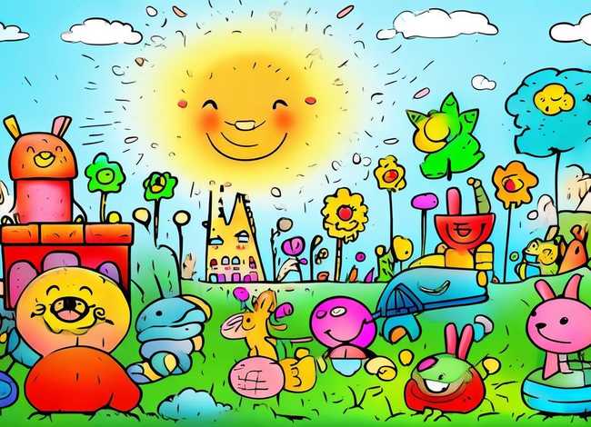 幼儿手绘画故事4图；幼儿园图画故事手绘