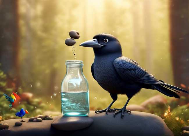 儿童故事书乌鸦喝水，乌鸦喝水幼儿故事