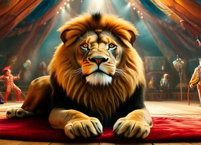马戏团里的大狮子故事 - 马戏团里的大狮子故事简介