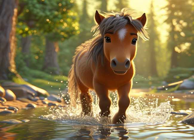 儿童故事小马过河视频四分钟、幼儿故事小马过河视频