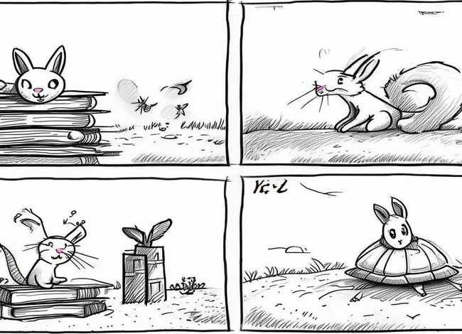 四格故事简笔画 - 简单四格简笔画小故事 小故事