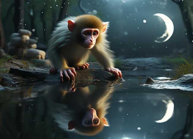 儿童故事猴子捞月的意义，猴子捞月故事的寓意