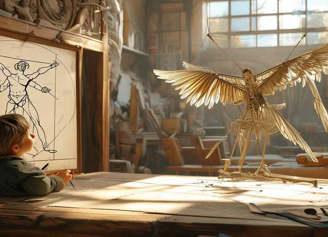 达芬奇想飞绘本故事读后感、达芬奇想飞绘本故事原文