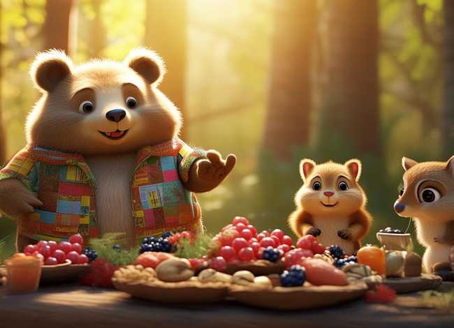 小熊请客故事文字 小熊请客故事文字版