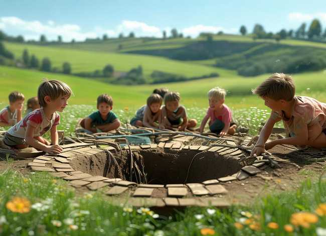 儿童版的地道战 儿童版地道战之英雄出少年