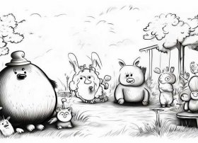 动物故事画画（动物故事画简笔画大全）