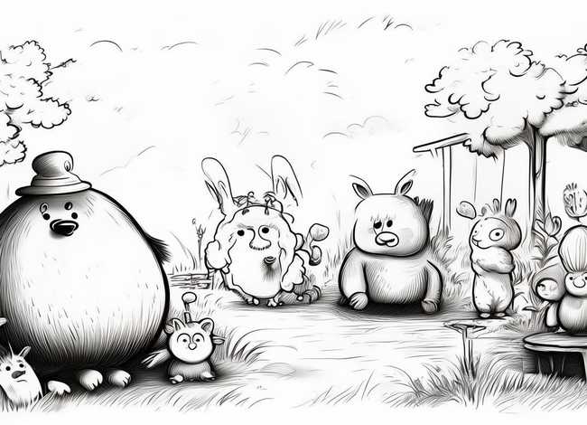 动物故事画画（动物故事画简笔画大全）