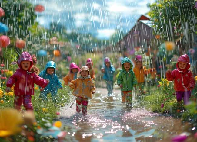 儿童故事《稀里哗啦下大雨》 稀里哗啦噼里啪啦绘本故事