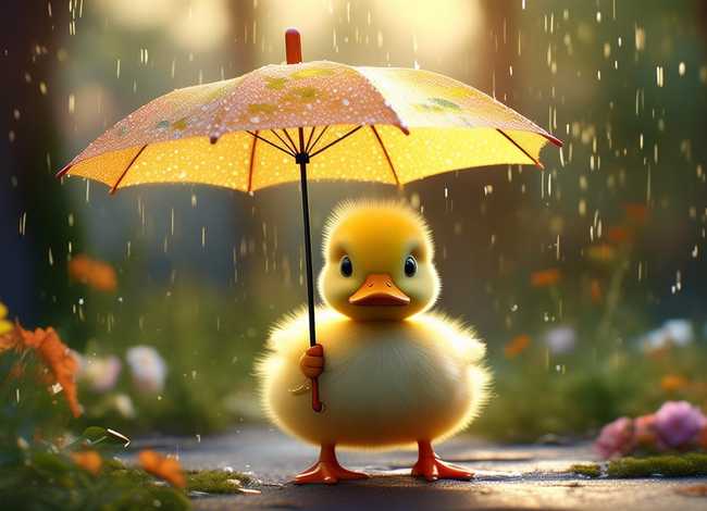 睡前故事3-6岁语音；睡前故事3-6岁语音小鸭子打伞