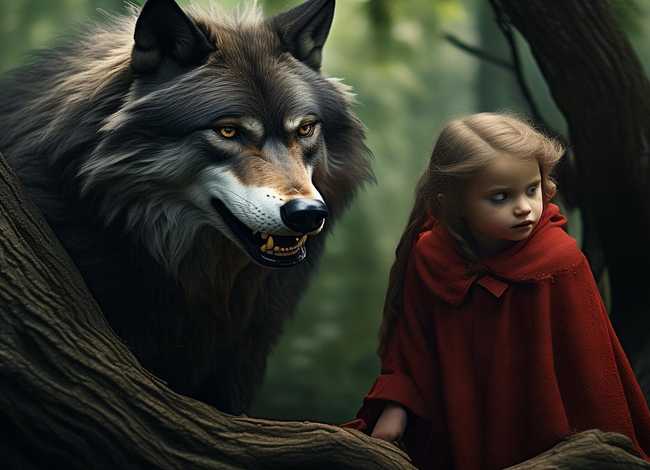大灰狼和小红帽的故事 - 大灰狼和小红帽的故事简短版
