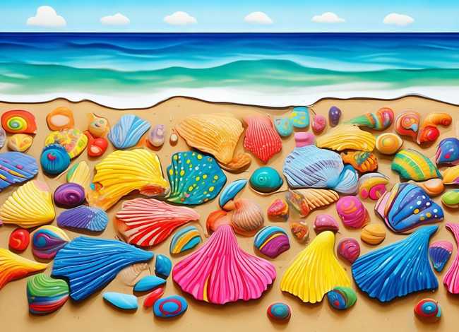 贝壳儿童画 贝壳画法儿童