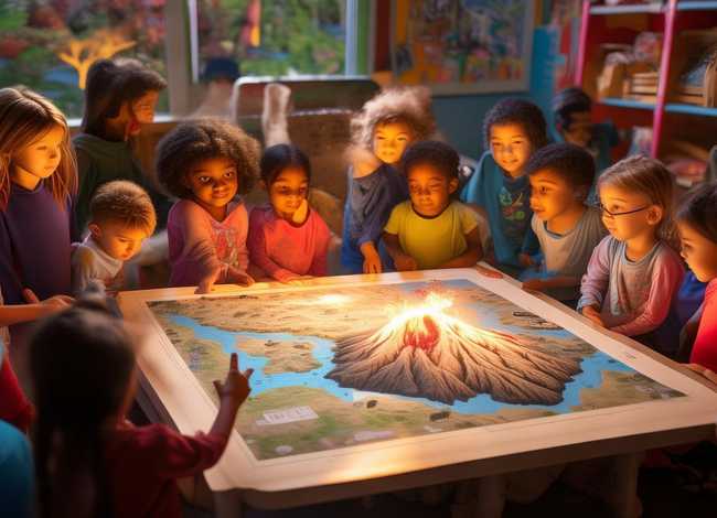 火山爆发故事幼儿园、火山爆发故事幼儿园中班